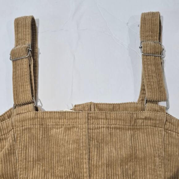 NWT Levi's FIORELLA Golden Tan Cotton Corduroy Button Down Jumper Dress, Sz Med - Picture 5 of 12